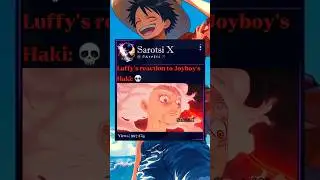 Luffy's reaction to Joy Boy's Haki💀 #luffy #shanks #gorosei #joyboy #haki #onepiece