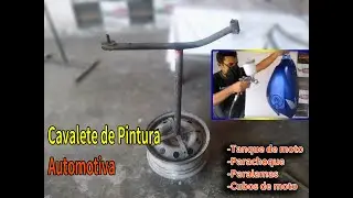Cavaletes para pintura em moto e carro