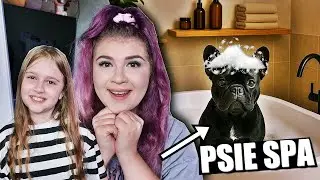 OLIWIA ZABRAŁA PSA DO SPA 💜 DZIEŃ Z NASZYM BULDOGIEM