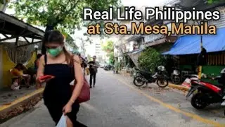 Amazing Walk at Sta.Mesa Manila Philippines | Walk Tour