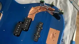 How to stop you bass guitar from buzzing noise copper shielded and sanded bridge fix