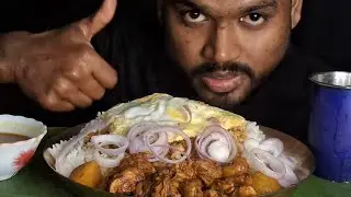 EATING SPICY 🥵 CHICKEN 🐔 🍗 CURRY WITH RICE AND ONION 🧅 SALAD MUKBANG EATING SHOW