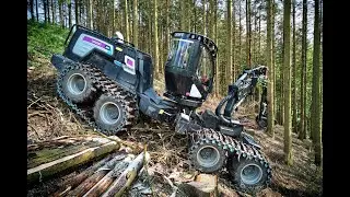 🌲4K*OnBoard*| Logset 8H Hybrid & T.Winch 10.3 &bull; HarvesterAction &bull; Forstbetrieb Ernst &bull; Winch🌲