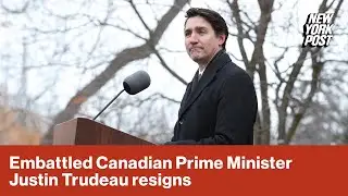 Canadian Prime Minister Justin Trudeau announces resignation