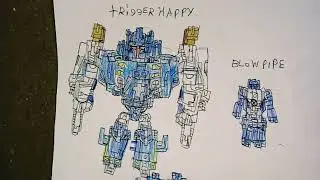 Triggerhappy and blowpipe transformers titans return prime wars trilogy