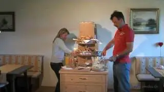 Fr&uuml;hst&uuml;cksbuffet im G&auml;stehaus Bergblick