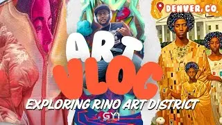 Exploring Denver, Colorado&rsquo;s Art Scene 🎨🖼️🔥 | ART VLOG 🎥🖥️▶️ (Art Galleries, Street Art, Murals)