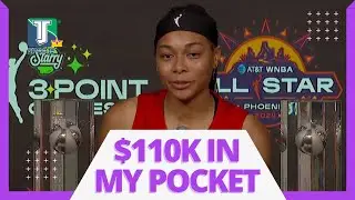 Allisha Gray REACTS to making WNBA All-Star HERSTORY after winning Skills Challenge, 3-Point Contest