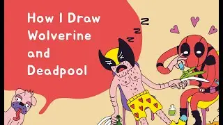 How I drew Wolverine Deadpool #draw  #wolverine #Deadpool #dogpool #wolverine anddeadpool ￼