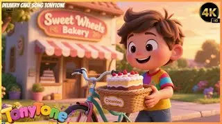 🎶🍩 The Cake Rider Song | Fun Cartoon Bike Adventure for Kids | Yummy Music Time! 🚲🎂