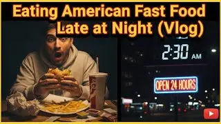 Eating American Fast Food Late at Night Vlog