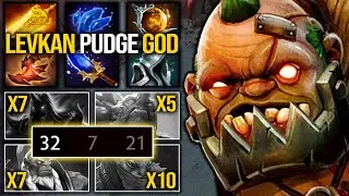 OMG 32KILLS!!! LEVKAN PUDGE ABSOLUTELY HAS NO MERCY | TANKY MODE 7.28 | Pudge Official