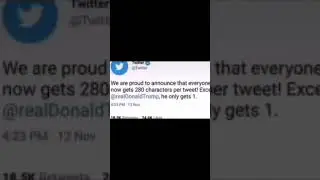 Trump gets one letter on Twitter