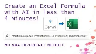 How to Create a Custom Formula in Excel Using AI (Gemini)