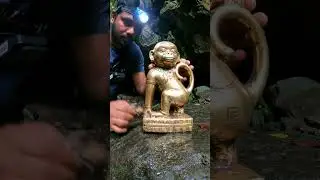 Found a Gold Monkey Statue Deep Inside a Hidden Cave