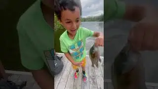 Taking little kids fishing! #shorts