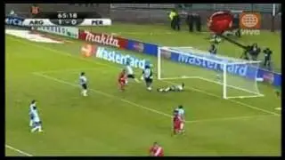 Argentina 2 - Perú 1 Eliminatorias para el Mundial Sudáfrica 2010