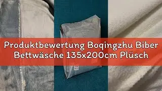 Produktbewertung Boqingzhu Biber Bettw&auml;sche 135x200cm Pl&uuml;sch Rot Weinrot Flanell Winter Warm Kuschel