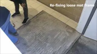 Dunstone Maze entrance mat install