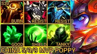 POPPY Is Too Strong To Ignore - China Wild Rift New Build & Runes By Tiarty