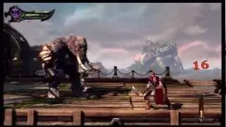 God of War: Ascension - Chap 18 Delos Landing: Elephantaur Gruesome Kratos Action, Hades, Zeus PS3