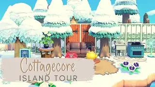 WINTER COTTAGECORE ISLAND TOUR | ANIMAL CROSSING NEW HORIZONS | ACNH | FIVE STAR - SNOW!