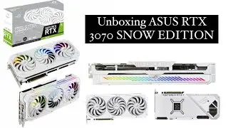 Unboxing ​⁠ASUS ROG Strix RTX 3070 8GB Graphics Card - White edition