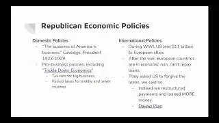 2. Republican Economic Policies