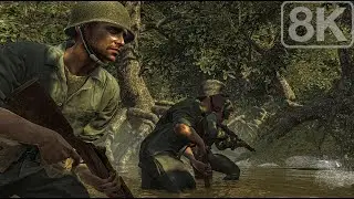 Peleliu Island 1944 (Retake The Airfield) Call of Duty World at War - Part 3 - 8K