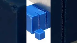 Satisfying Blue Soap Cubes: Extreme Macro Slice ASMR ✨ #SoapSlicing #ASMR
