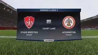 Брест - Аккрингтон  1 тур 2 Лиги Франции по футболу 17-18 FIFA 18 PS5