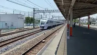東武N100系 N102F スペーシアX 試運転 北春日部駅通過