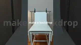 Try this to make a backdrop for photography