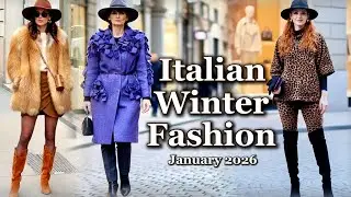 Italian Luxury Winter Looks 🇮🇹 How Italian Women Dress in 2026 | Effortless Elegance Street Fashion