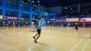 2019清晨盃羽球賽 55歲男甲單   韋焰vs王樹遠