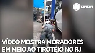 V&iacute;deo mostra moradores em meio ao tiroteio no Rio de Janeiro