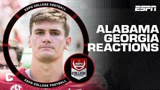 THE CRIMSON TIDE SURVIVES IN ATHENS! Alabama vs Georgia Reactions 🚨 | The CFB Show🏈