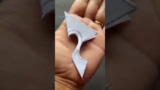 &hearts;️&hearts;️&hearts;️Heart Shape Paper Snowflake Making Tutorial #diypapercraft #satisfyingvideo #shorts