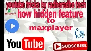 Mx player feature there are three to in hidden feature by radheradhe tech