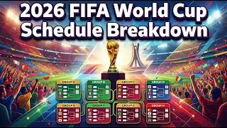 The Full 2026 FIFA World Cup 2026, Clear Your Calendar This Schedule BRUTAL.