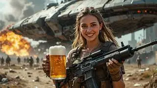“Hold My Beer,” She Smirked—And the Alien Commander Never Saw It Coming