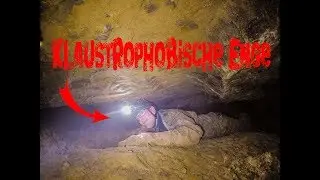 Erkundung neuer Gänge in der Kattensteinhöhle - Klaustrophobie Gefahr
