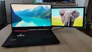 Mobile Pixels Duex Lite Portable Monitor & Asus ROG Strix G15 G513 Gaming Laptop