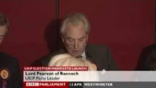 UKIP manifesto launch GE 2010 - Q & A session, part 1 of 2