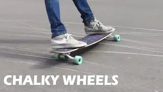 Heel side standup slides with thane lines. Longboarding freeride.