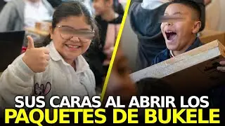 Las Caras De Estudiantes Al Abrir Paquetes Educativos De Bukele
