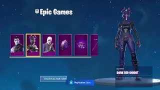 Fortnite *NEW* Dark Reflections Bundle (Dark Red Knight Showcase) Season X Gameplay
