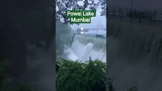 🌊Today Powai Lake Overflow 🌧️ | Mumbai Monsoon Magic 🌆 #PowaiLake #MumbaiMonsoon