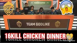 TEAM GODLIKE 16KILLS 🇮🇳Chicken dinner 💛 @JONATHAN AND @ZGOD ON FIRE 🔥 today match highlights #bgmi