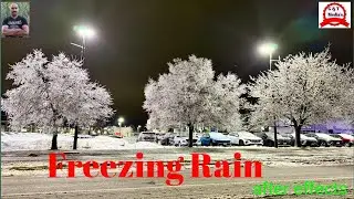 🇨🇦❄️Freezing Rain after effects #nature #freezing #rain #london  #canada 